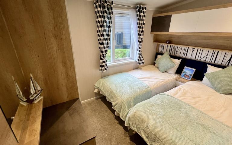 Twin Bedroom in a Luxury Lodge